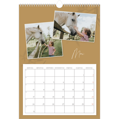 A3 Jahreskalender — Warme Erdtöne [deckblatt]