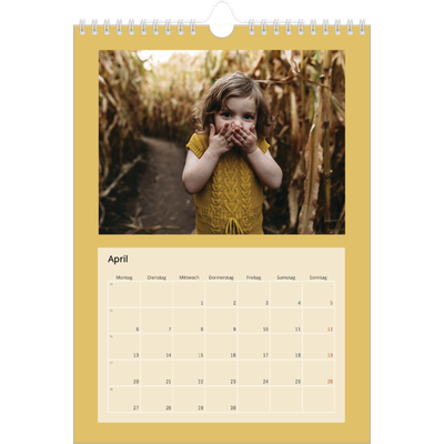 Fotokalender A4 (20 x 30 cm) — Erdtöne [April]