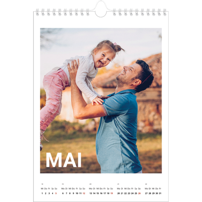 Fotokalender A4 (20 x 30 cm) — Großer Monat [deckblatt]