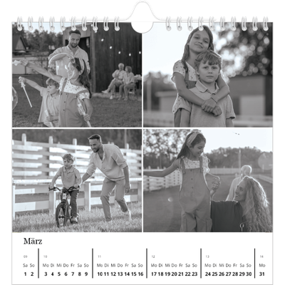 Jahreskalender Quadratisch — Fokus [Marsch]