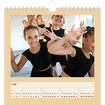 Jahreskalender Quadratisch — Neo Scandi [deckblatt]