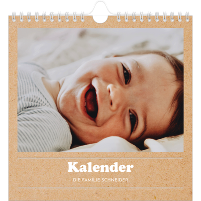 Jahreskalender Quadratisch — Magazinstil [deckblatt]