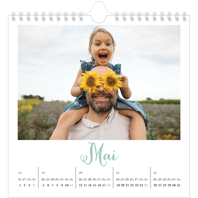 Jahreskalender Quadratisch — Hallo Welt [Mai]