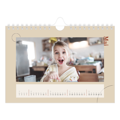 Fotokalender A5 — Assymetrischer Text [deckblatt]