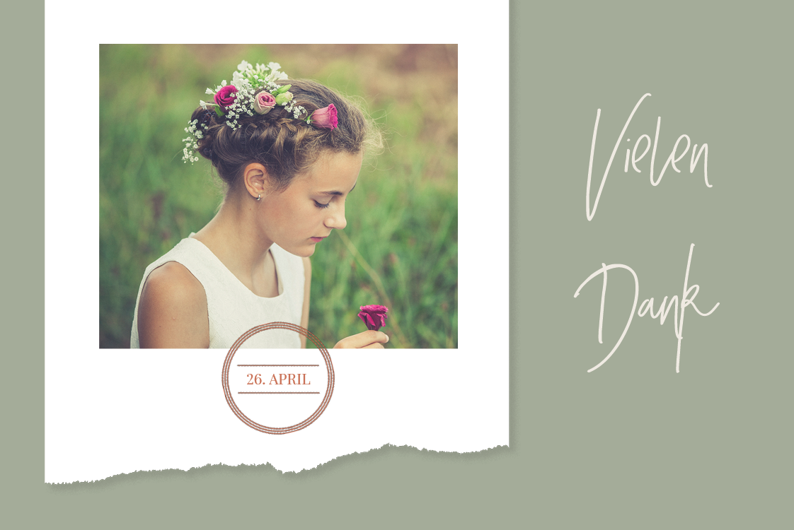 Dankeskarten — Salbei