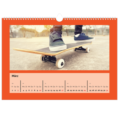 Fotokalender A3 — Ganzseitige Farbe [Marsch]