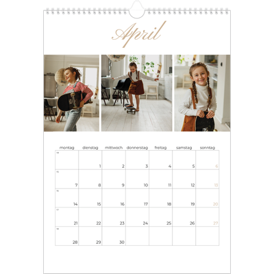 A3 Jahreskalender — Eleganter Kalender [April]