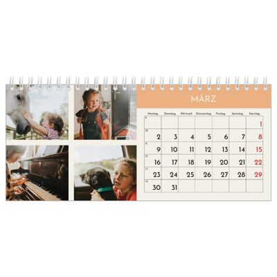 Tischkalender — Pastellfarbene Monate [Marsch]