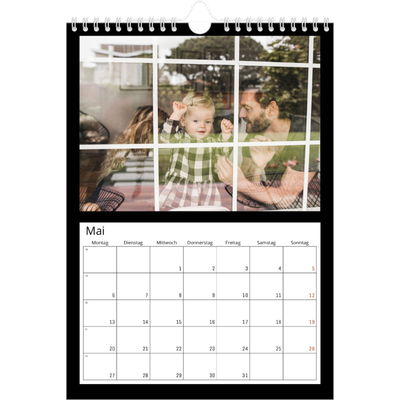 Fotokalender A4 (20 x 30 cm) — Black margin [Mai]