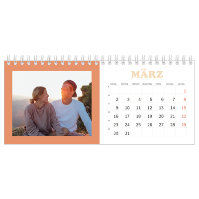 Tischkalender — Rahmen im Retrostil [Marsch]