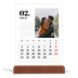Tischkalender mit Holzfuß Hochformat  — Serif und Momente [Februar]