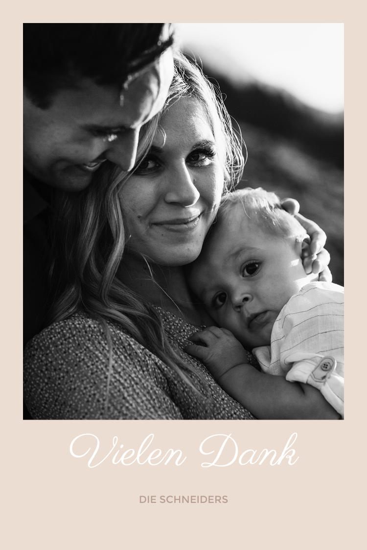 Dankeskarten — Pastell-Blöcke