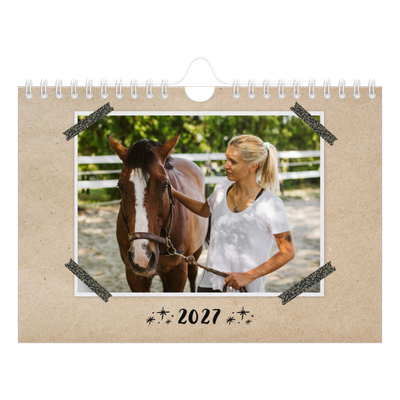 Fotokalender A5 — Fotos mit Klebestreifen-Optik [deckblatt]