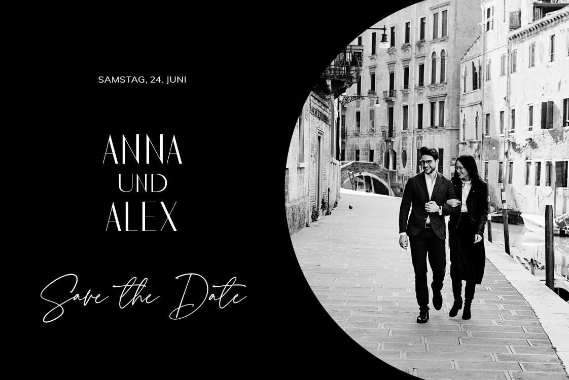 Save the date — Stilvoller Bogen