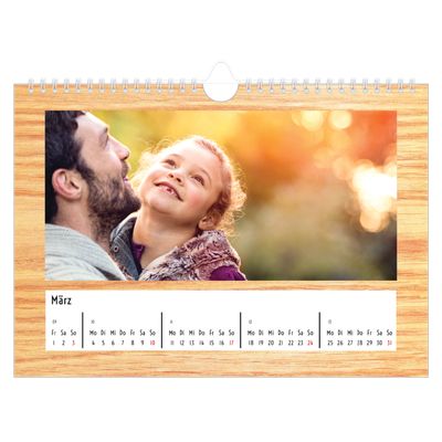 Fotokalender A4 — Holzhintergründe [Marsch]