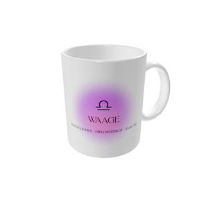Tasse bedrucken — Astrologie Farbverlauf – Waage