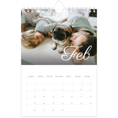 Fotokalender A5 — Handgeschriebener Monat [Februar]