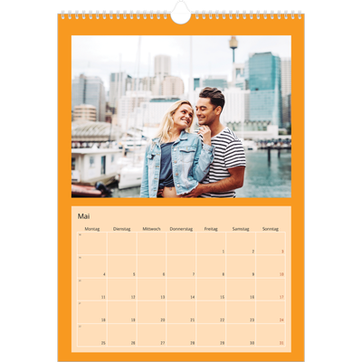 A3 Jahreskalender — Farbenfroher Hintergrund [deckblatt]