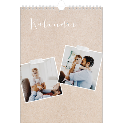 Fotokalender A4 (20 x 30 cm) — Scrapbook Kalender [deckblatt]