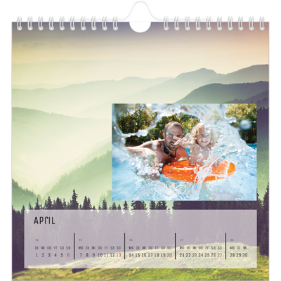 Jahreskalender Quadratisch — Mutter Natur [April]