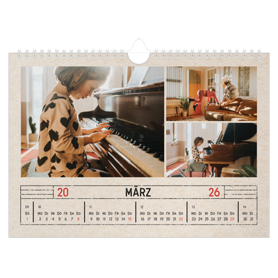 Fotokalender A4 — Stempeleffekt [Marsch]