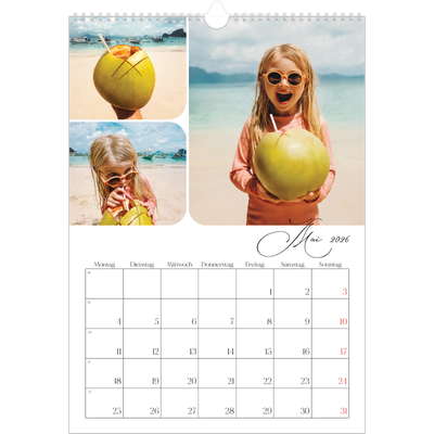 A3 Jahreskalender — Schrift und Schnappschüsse [deckblatt]