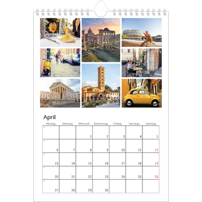 Fotokalender A4 (20 x 30 cm) — Kollage [April]