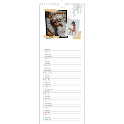 Küchenkalender  — Scrapbook-Flair [Marsch]