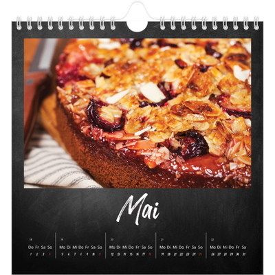 Jahreskalender Quadratisch — Kreidetafel-Stil [deckblatt]