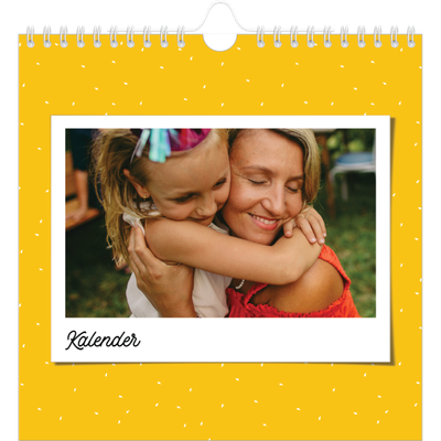 Jahreskalender Quadratisch — Bunte Retro-Bilder [deckblatt]