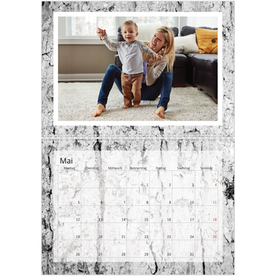 Fotokalender A4 doppelt (30 x 40 cm) — Holzstrukturen [deckblatt]