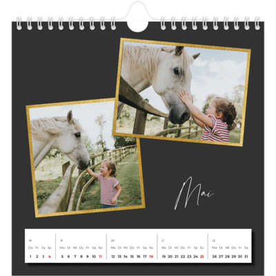 Jahreskalender Quadratisch — Mosaik aus Erinnerungen [deckblatt]