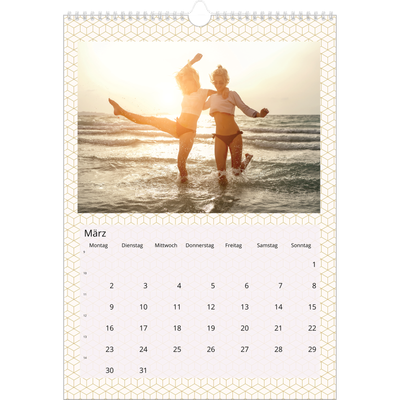 A3 Jahreskalender — Geometrisch [Marsch]