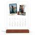 Tischkalender mit Holzfuß Hochformat  — Scrapbook-Flair [Januar]