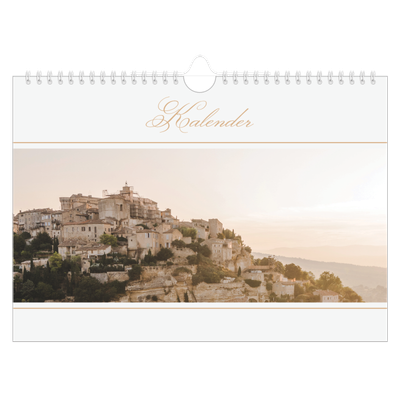 Fotokalender A4 — Goldschrift Banner [deckblatt]
