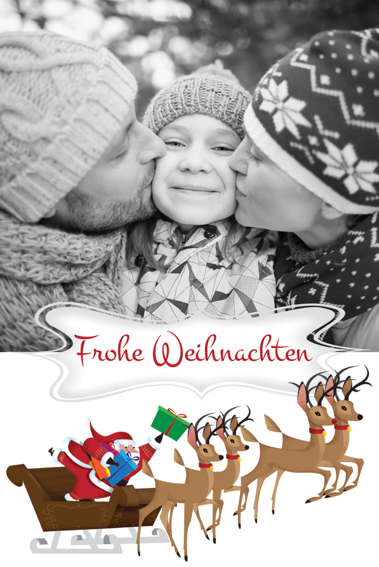 Fotokarten — Rentierschlitten