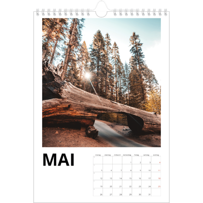 Fotokalender A4 (20 x 30 cm) — Weißer Rahmen [deckblatt]