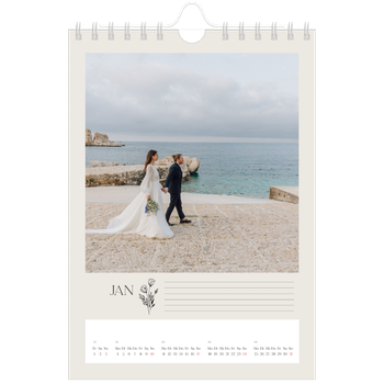 Fotokalender A5 — Blühende Initialen