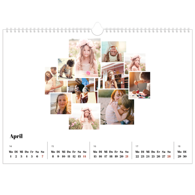 Fotokalender A3 — Collage shapes [April]