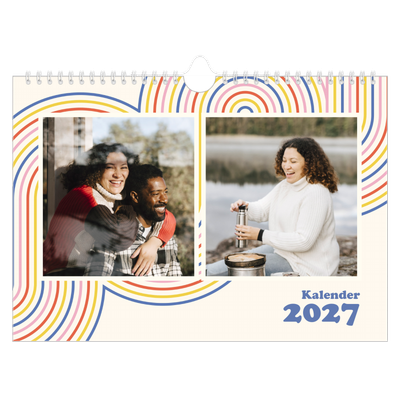Fotokalender A4 — Retro-Streifen [deckblatt]
