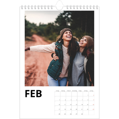 Fotokalender A4 (20 x 30 cm) — Weißer Rahmen [Februar]