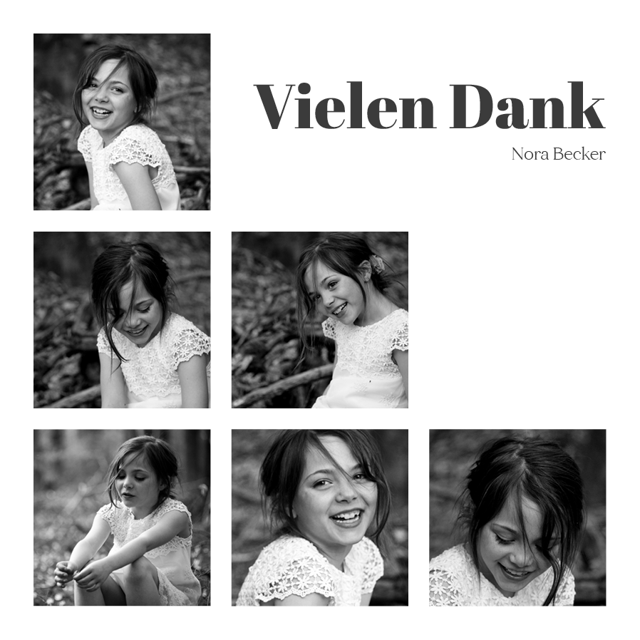 Dankeskarten — Diagonales Datum