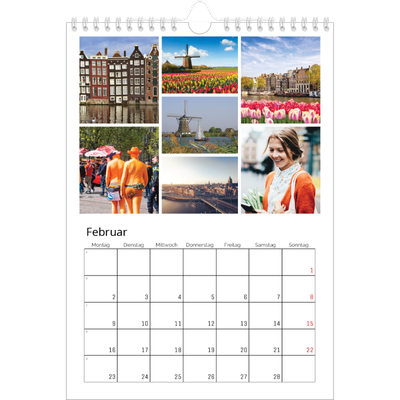 Fotokalender A4 (20 x 30 cm) — Kollage [Februar]