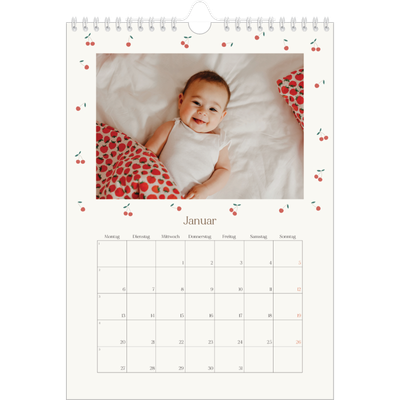 Fotokalender A4 (20 x 30 cm) — Kleine Kirsche [Januar]