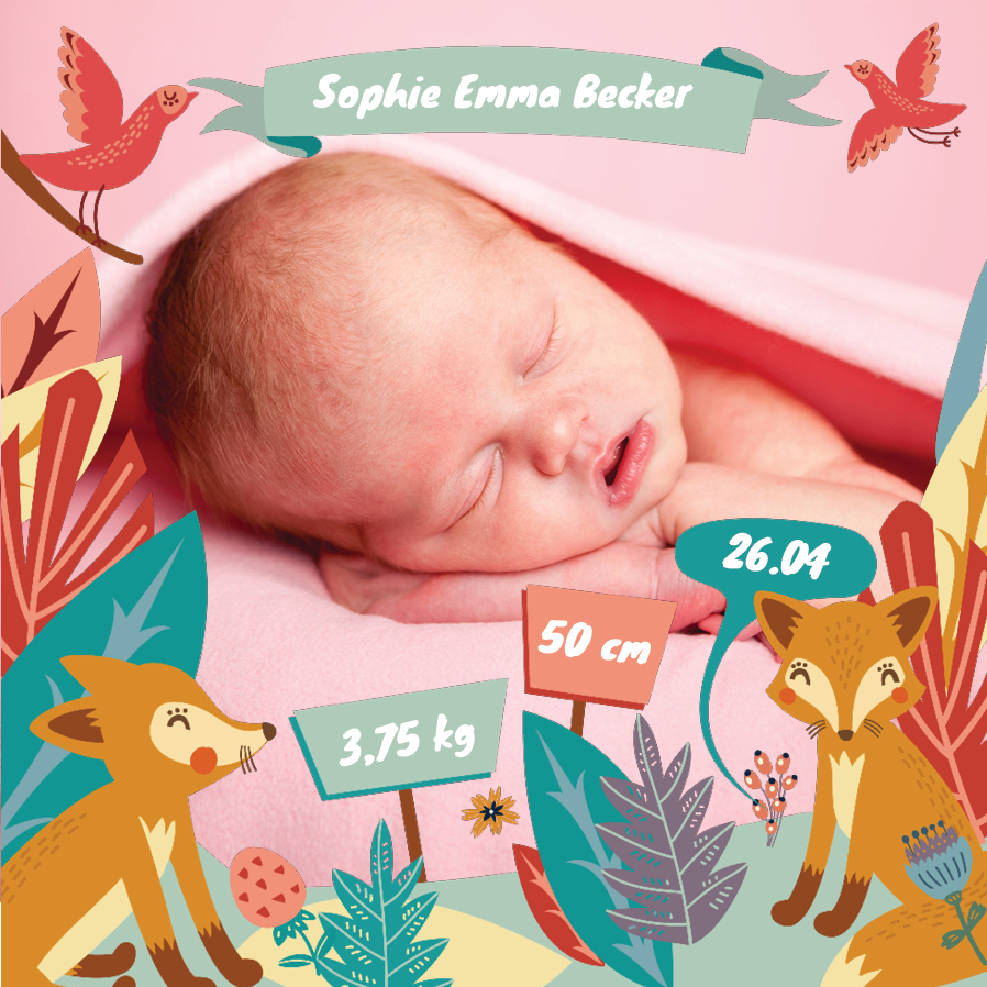 Einladungskarten — Waldgebiet