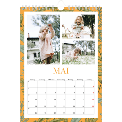 Fotokalender A4 (20 x 30 cm) — Blumiger Hintergrund [deckblatt]