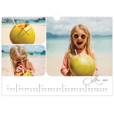 Fotokalender A3 — Schrift und Schnappschüsse [deckblatt]
