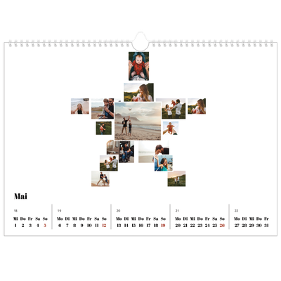 Fotokalender A3 — Collage shapes [deckblatt]
