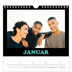 Jahreskalender Quadratisch — Bunte Schrift [Januar]