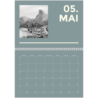 Fotokalender A4 doppelt (30 x 40 cm) — Modern und kräftig [deckblatt]